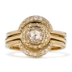 Rosette and Crescent Bridal Set